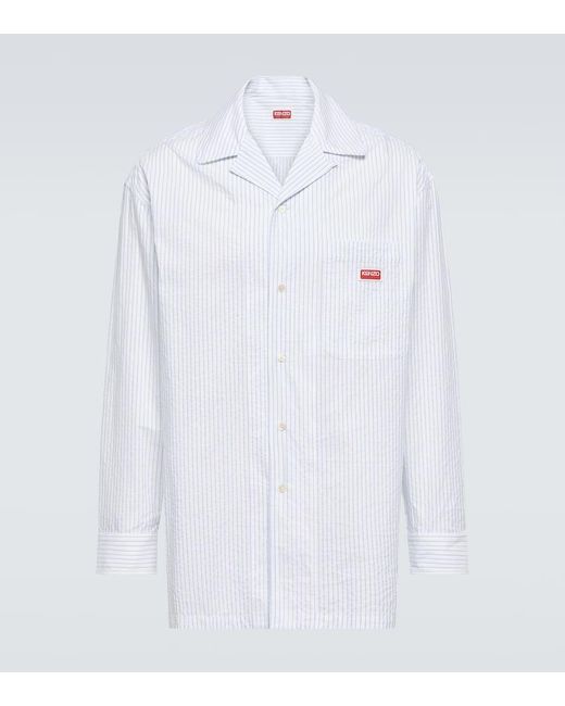 KENZO Hemd aus Baumwollpopeline in White für Herren