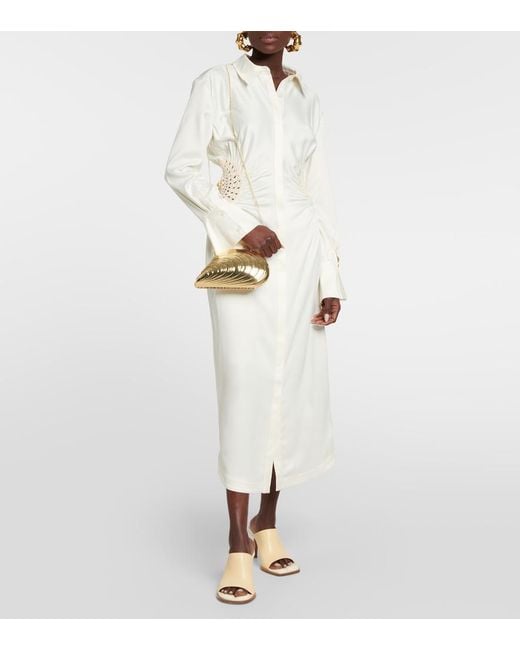 Jonathan Simkhai Metallic Clutch Bridget