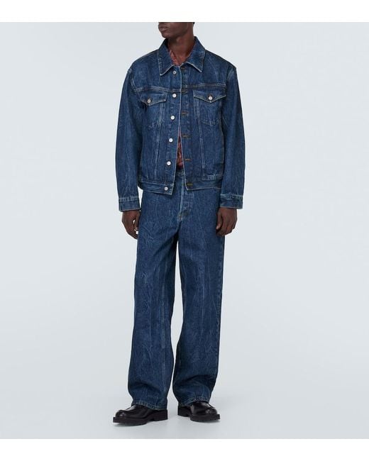 Dries Van Noten Blue Denim Jacket for men