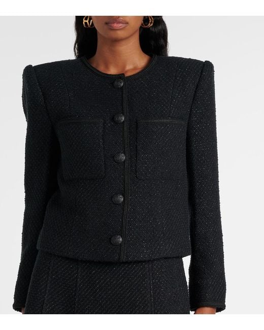 Veronica Beard Black Lars Cotton-Blend Jacket