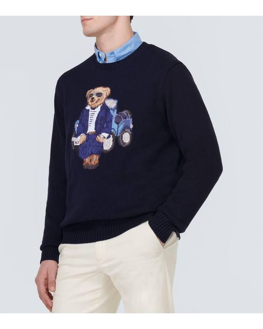 Polo Ralph Lauren Pullover aus Baumwolle in Blue für Herren