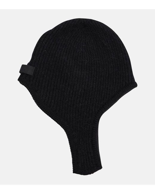 Capucha Gros Grain En Mezcla De Alpaca Jacquemus de color Black