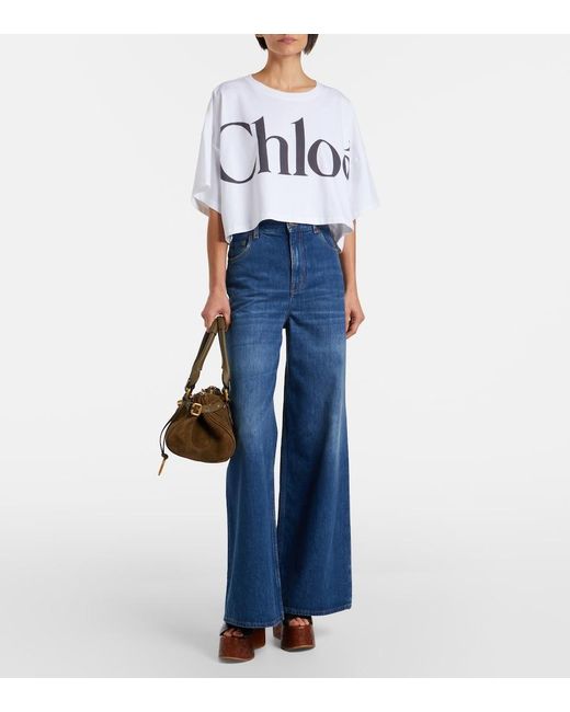 Chloé Brown Paddington Suede Shoulder Bag