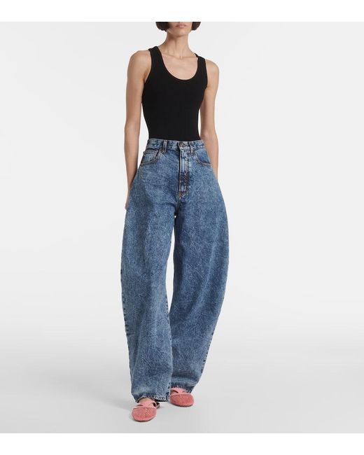 Alaïa Pink Patent Leather-Trimmed Fishnet Mules