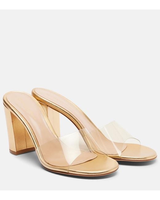 Gianvito Rossi Natural 85 Pvc Mules