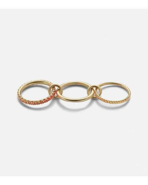 Spinelli Kilcollin Metallic Norah 18Kt Ring With Sapphires