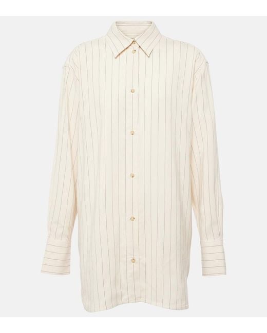 Totême Natural Pinstriped Shirt