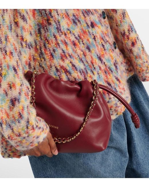 Loewe Red Medium Flamenco Purse