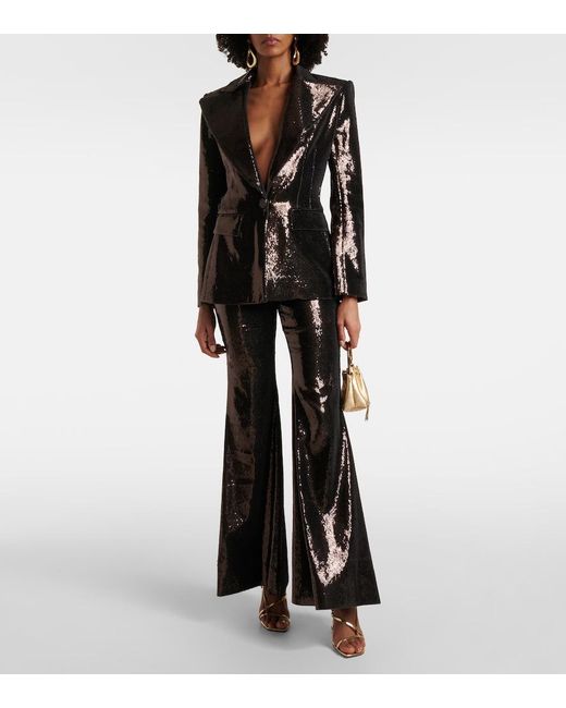Nina Ricci Black Sequined Blazer