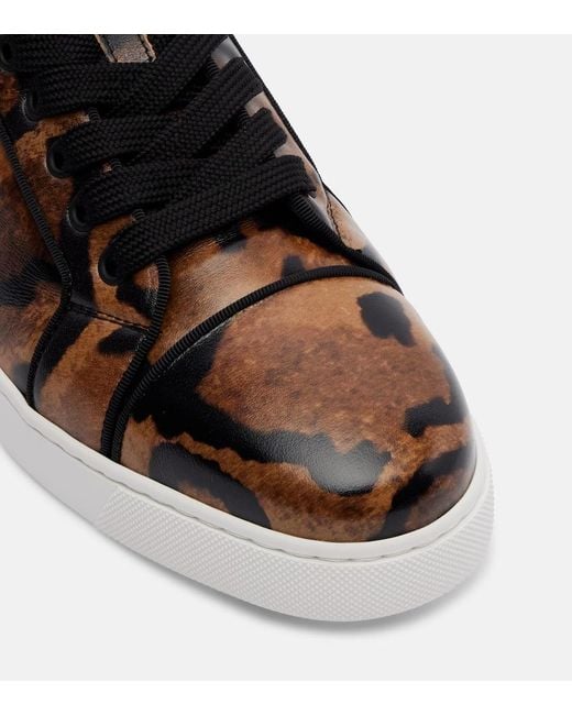Christian Louboutin Brown Fun Louise Junior Leather Sneakers