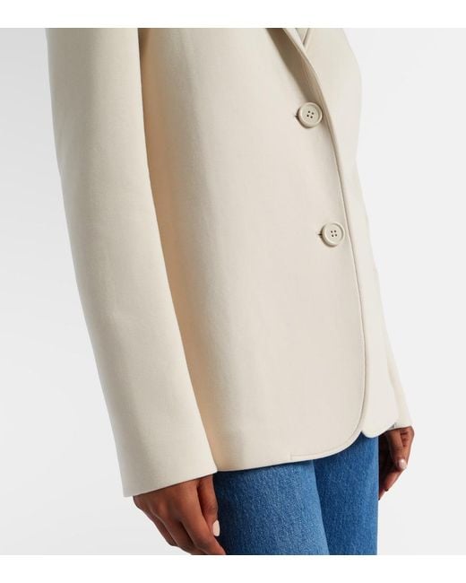 Max Mara Natural Max Mara Matollo Cotton-Blend Jersey Blazer
