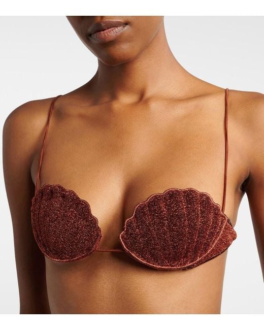 Oseree Red Lumiere Shell Bikini