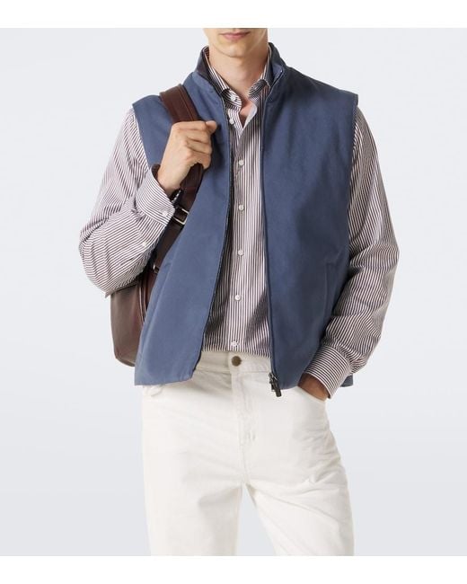Tod's Blue Technical Vest for men