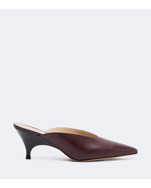 Le Monde Beryl Brown Petra Leather Mules