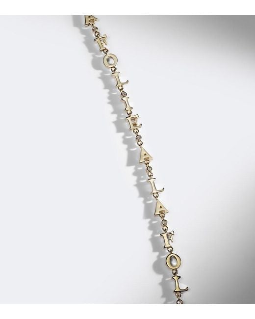 Yvonne Léon Metallic A La Folie 9Kt Bracelet With Diamonds