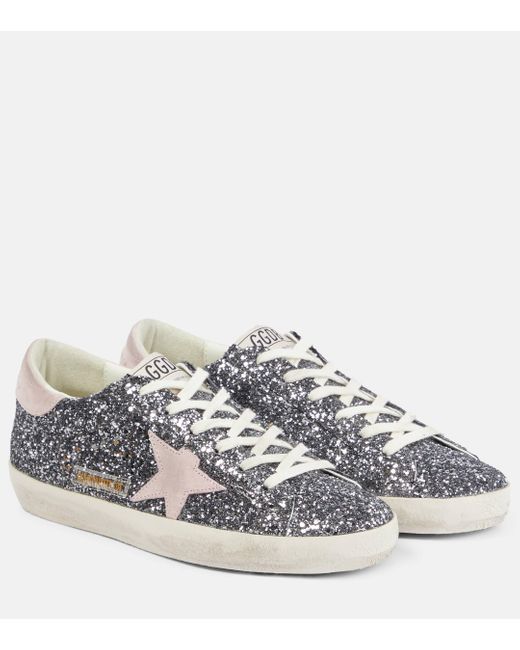 Golden Goose Deluxe Brand Metallic Super-Star Glitter Sneakers