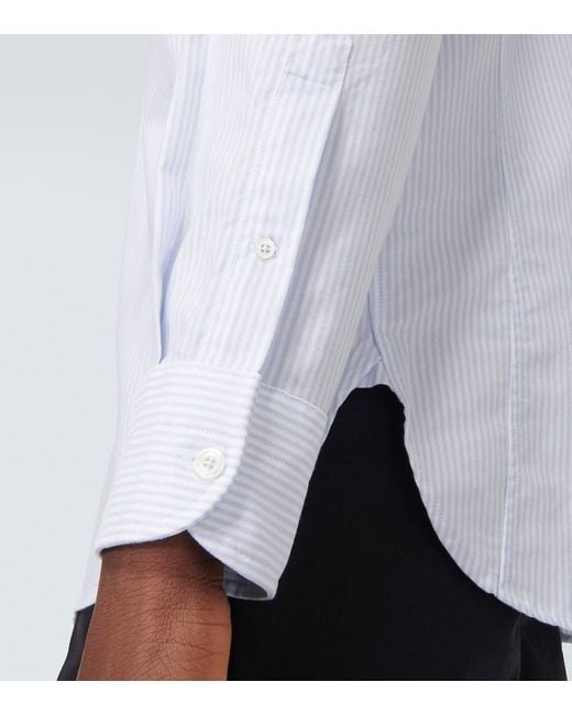 Tom Ford Hemd aus Baumwollpopeline in White für Herren