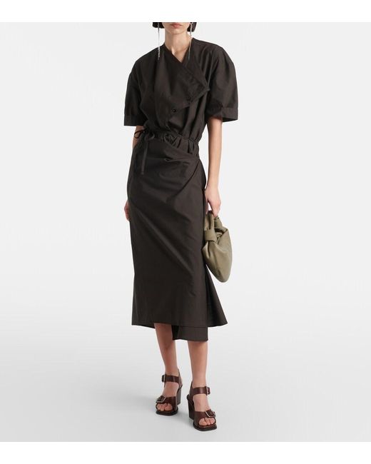 Lemaire Green Fortune Croissant Mini Leather Shoulder Bag