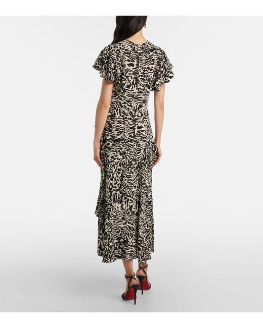 Ulla Johnson White Amaia Silk Crepe De Chine Midi Dress