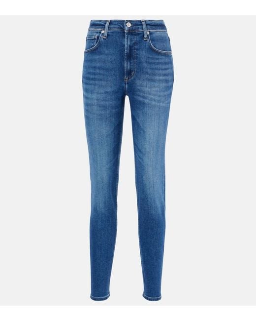 Citizens of Humanity Blue Isola High-Rise Skinny Jeans