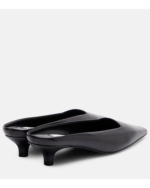 Totême  Black Leather Mules