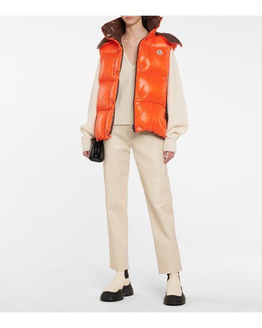 Moncler Orange Luzule Puffer Vest