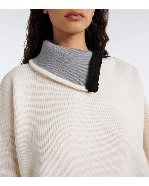 Pullover Double L di Loewe in White