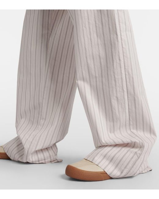 Pantalon Ample Hypnosta En Coton The Row en coloris White