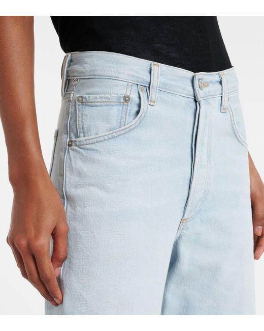 Citizens of Humanity Blue Ayla Wide-Leg Jeans