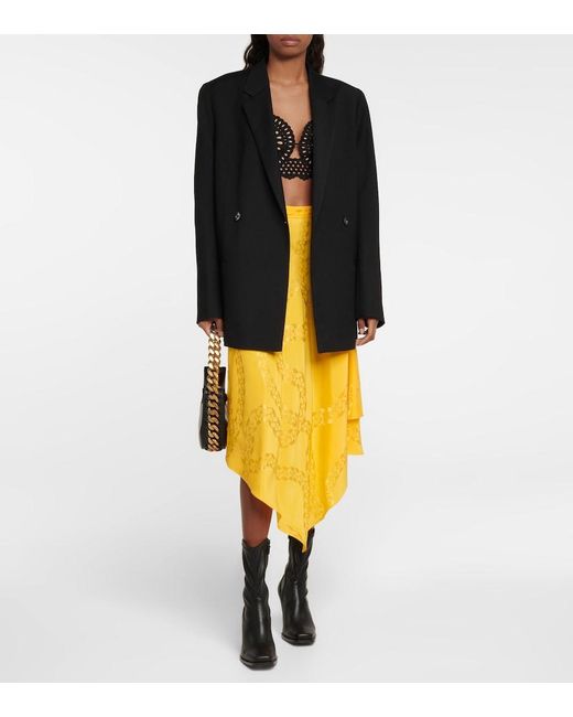 Stella McCartney Black Broderie Anglaise Crop Top