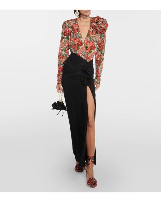 Magda Butrym Red Bedruckte Bluse