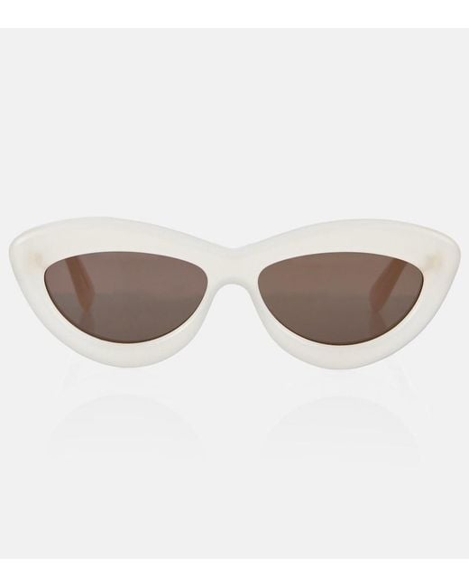 Loewe Brown Logo Cat-Eye Sunglasses