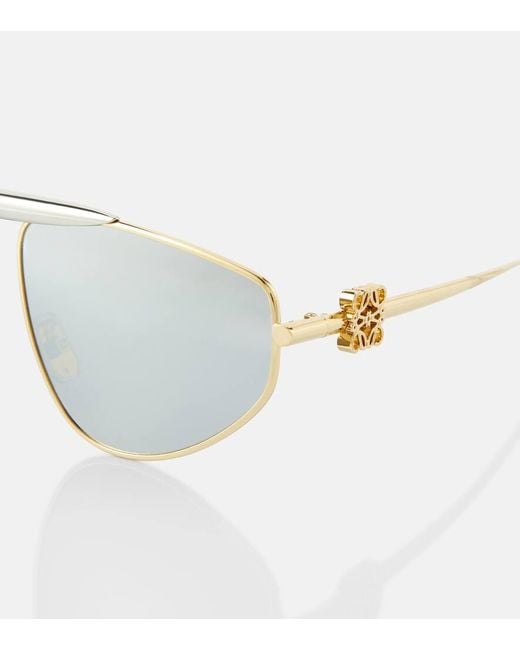 Loewe Gray Spoiler Aviator Sunglasses
