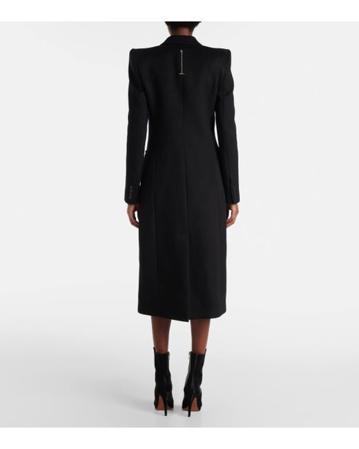 Alexander McQueen Wool And Cashmere Coat in Black Lyst UK