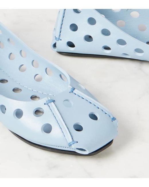Alaïa Blue Ballet Flat
