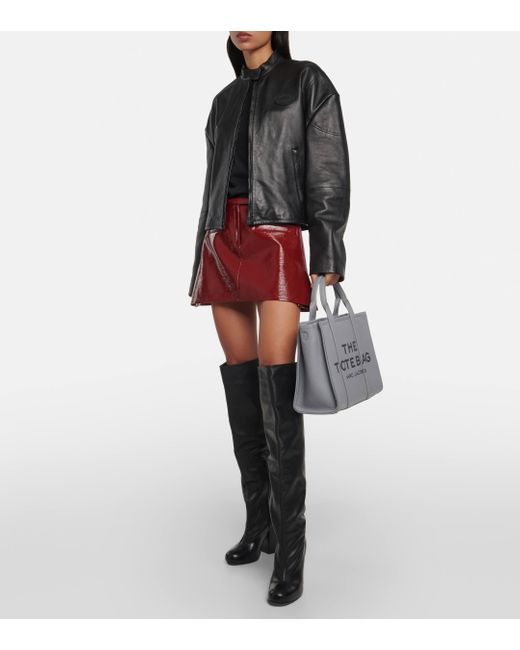 'Die Leder mittelgroße Tasche' ' Marc Jacobs en coloris Gray