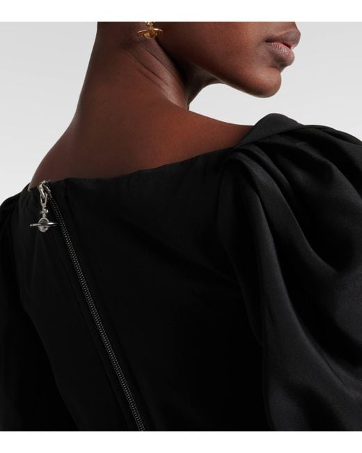 Top en soie Vivienne Westwood en coloris Black