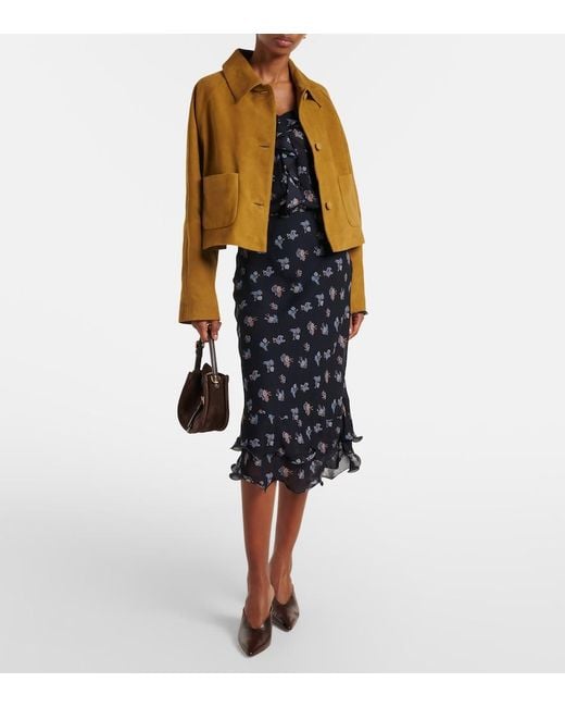 Dorothee Schumacher Blue Airy Daydream Midi Skirt
