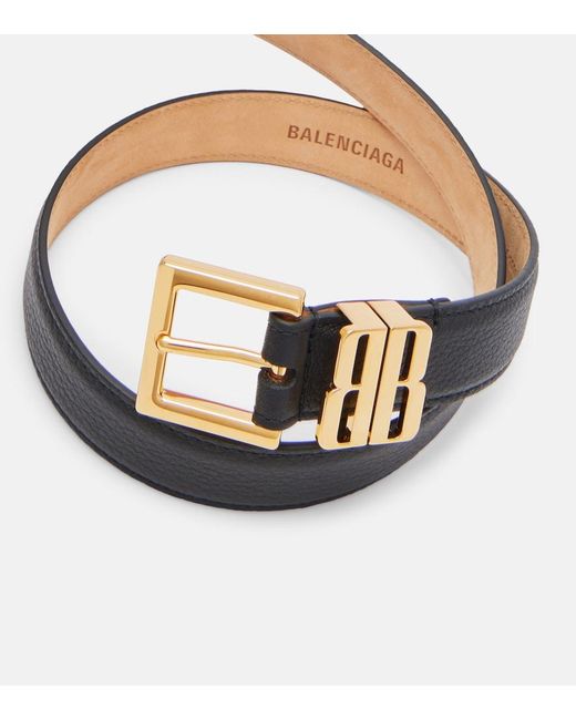 Balenciaga Blue Bb Leather Belt