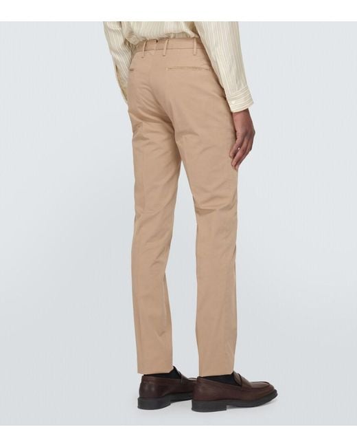 Slowear Natural Cotton-Blend Slim Pants for men