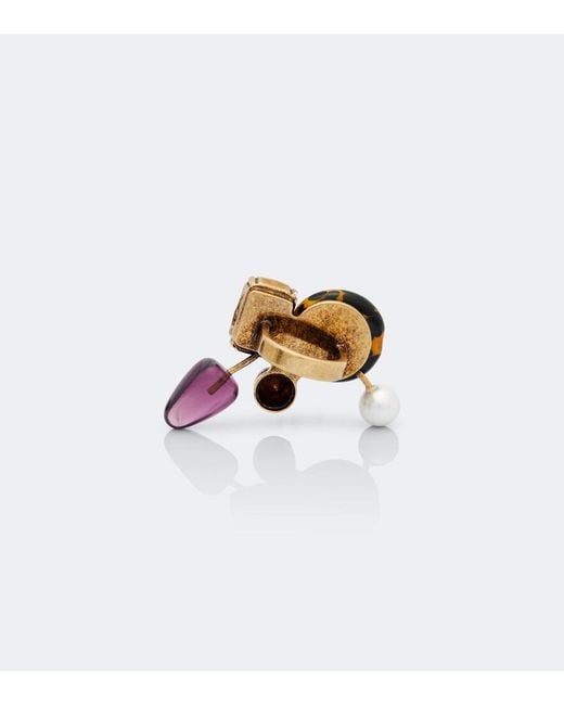 Dries Van Noten White Embellished Ring