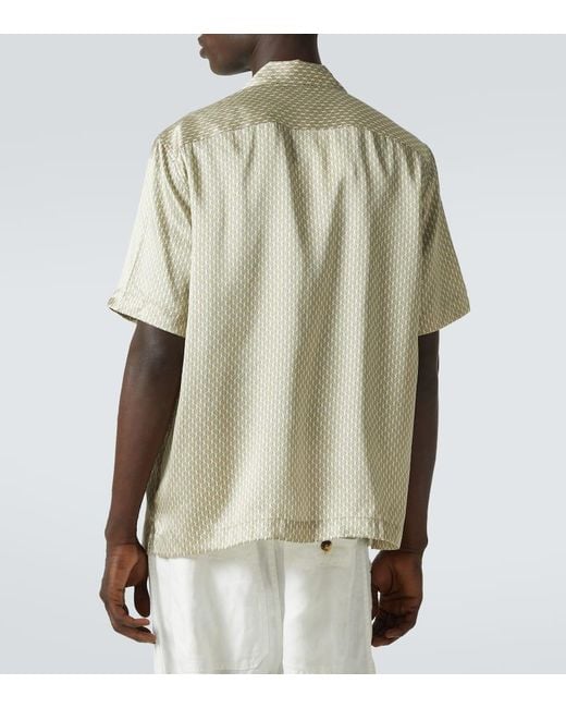 Camicia Bowling Roberto di Frescobol Carioca in Natural da Uomo