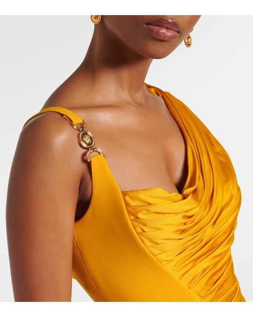 Versace Metallic Medusa '95 Pleated Gown