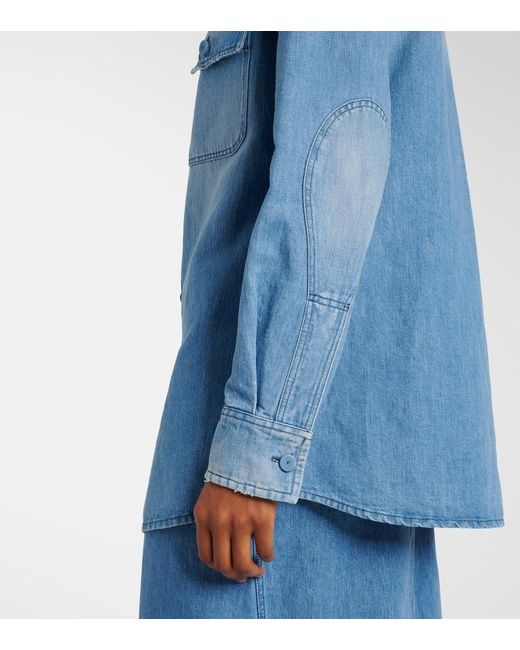 Gabriela Hearst Blue Jeanshemd John Austin
