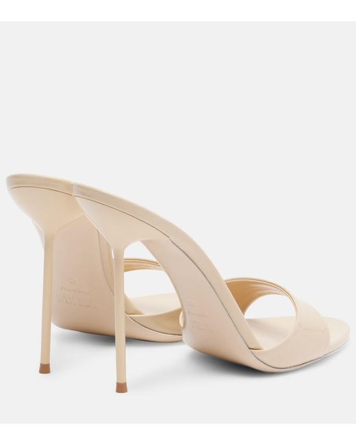 Paris Texas Natural Lidia 105 Patent Leather Mules