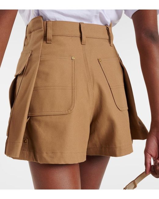 X Carhartt shorts cargo de algodon Sacai de color Natural