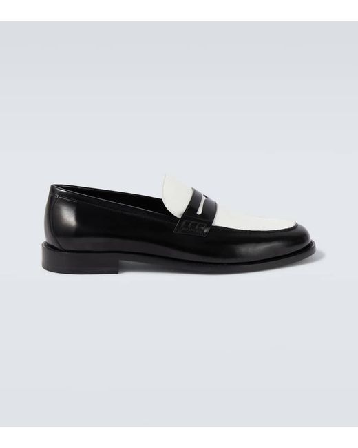 Manolo Blahnik Loafers Perry Aus Leder in Black für Herren
