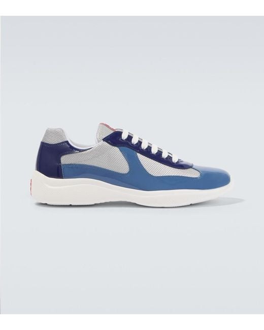 Prada Blue America's Cup Sneakers for men