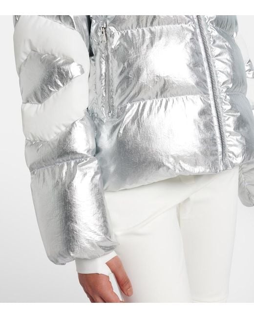 Fusalp Gray Charloy Metallic Ski Jacket