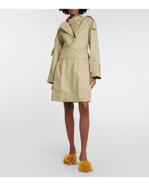 Mules Jackie in shearling e pelle di Burberry in Yellow